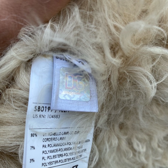 D&G genuine shearling coat - Picture 13 of 14